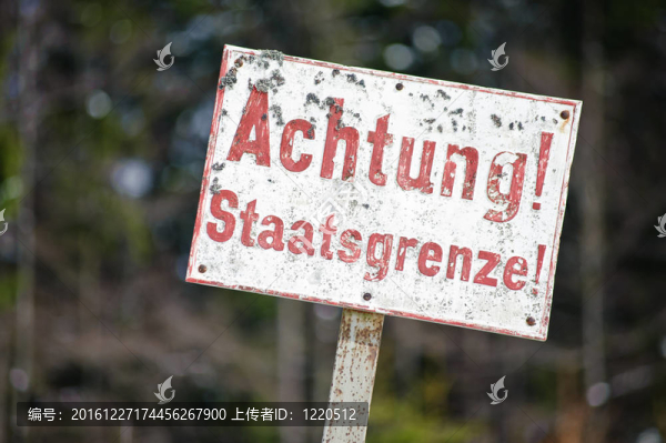 注意staatsgrenze
