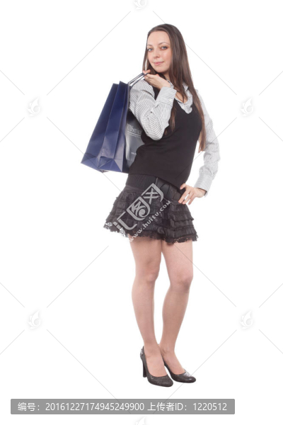帶紙袋的女孩