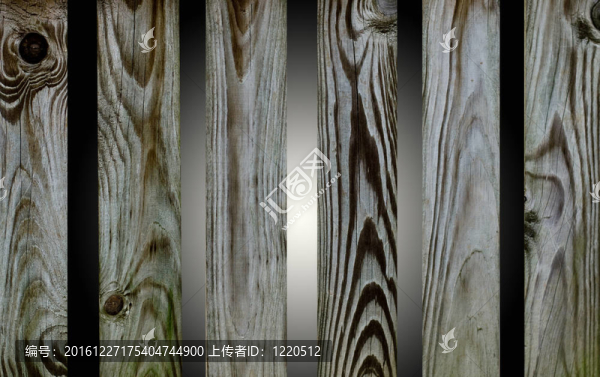 黑白木柵欄