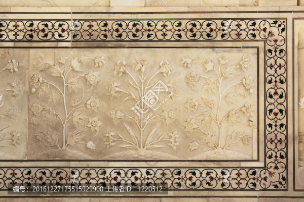 大理石裝飾Taj,Mahal,Agra