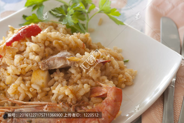 西班牙海鮮飯水稻