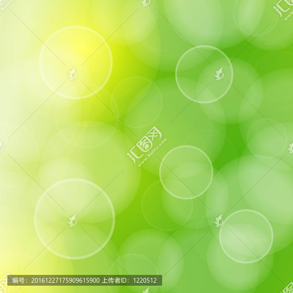 模糊的綠色圓圈，背景虛化