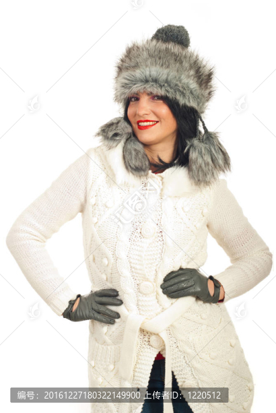 美女穿冬裝