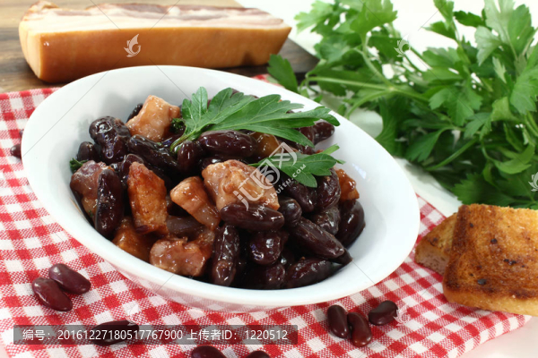 豆子熏肉