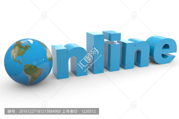 藍(lán)字在線與三維地球取代字母O。