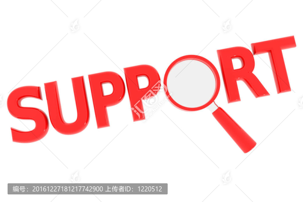 紅色字支持放大鏡取代字母O。
