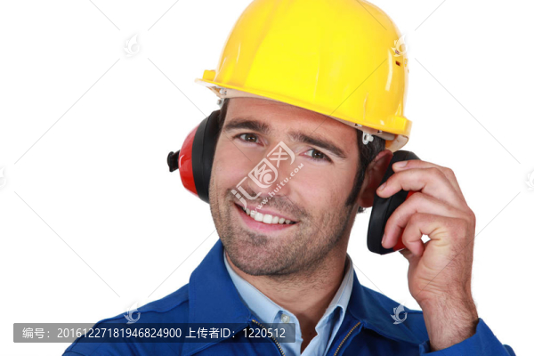 快樂建筑師戴耳朵保護