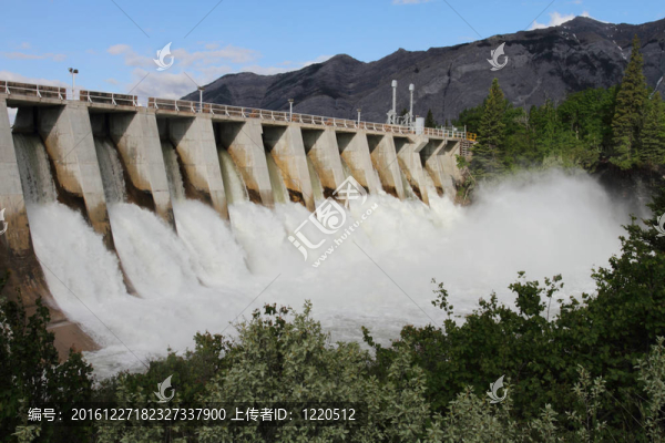 水電大壩溢洪道