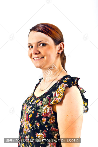 聰明迷人的女人微笑