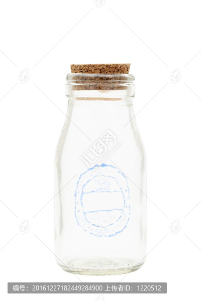 牛奶的玻璃瓶