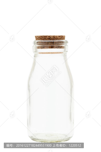 牛奶的玻璃瓶
