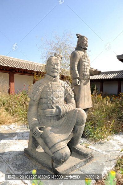在中國兵馬俑圖