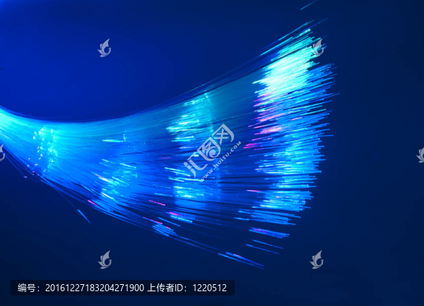 光纖背景與大量的光點(diǎn)