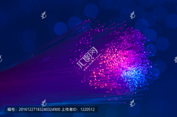 具有細(xì)節(jié)和光效的光纖圖像