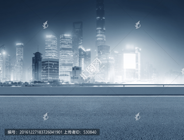 城市道路與現(xiàn)代建筑群