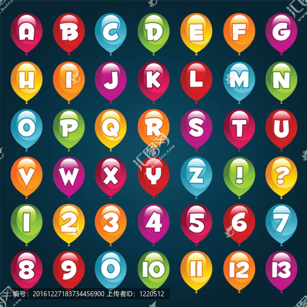 字母氣球