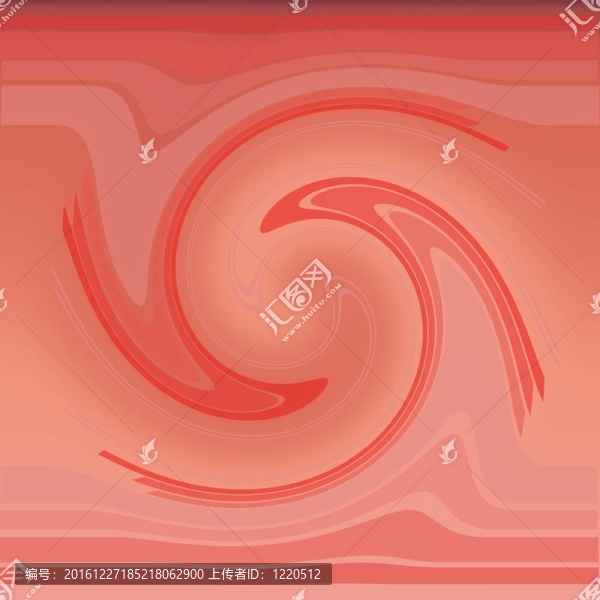 抽象藝術(shù)；紅色波浪與線條