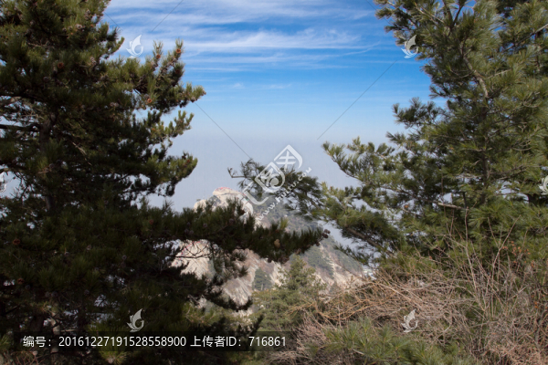華山西峰,遠(yuǎn)眺