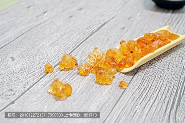 桃膠特寫