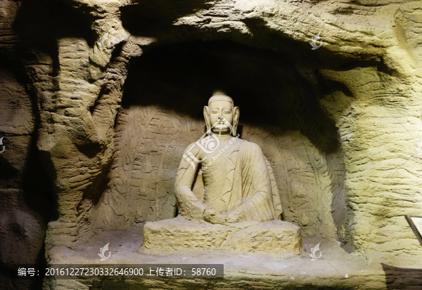 云岡石窟,如來佛微縮