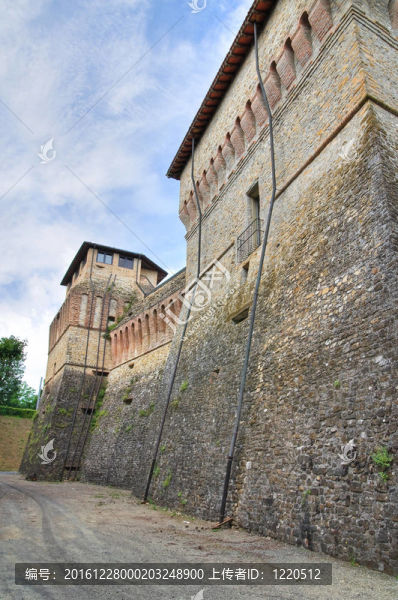 費(fèi)利諾城堡。Emilia,Romagna。意大利.