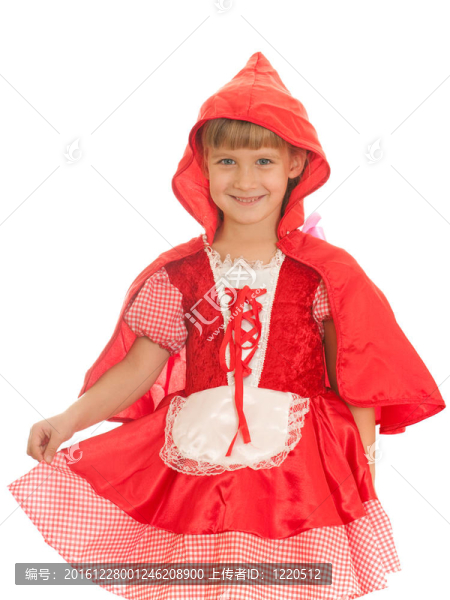 穿紅衣服的女孩