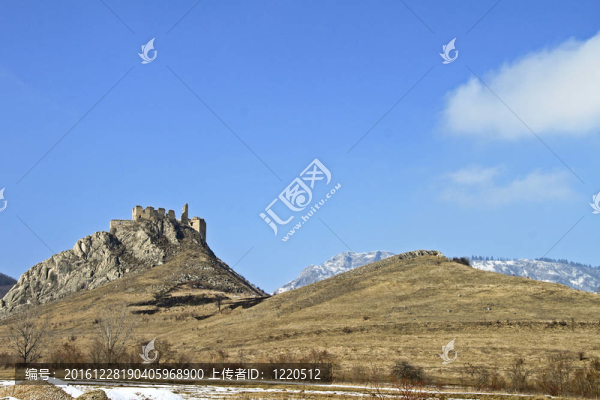 對(duì)torockoszentgyorgy城堡遺址景觀