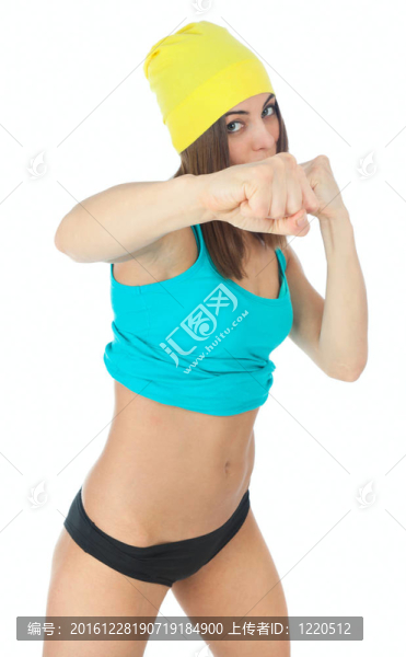 做運(yùn)動(dòng)的年輕女子