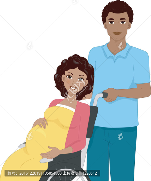 孕婦坐輪椅