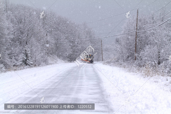 下雪天用雪犁