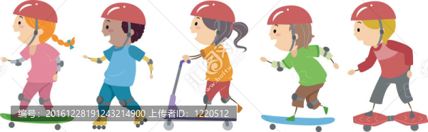 滑冰的孩子