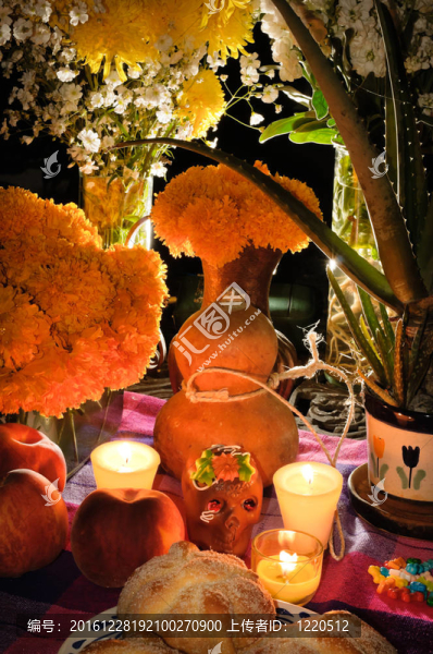 墨西哥的亡靈節(jié)祭壇（Dia,de,Muertos）