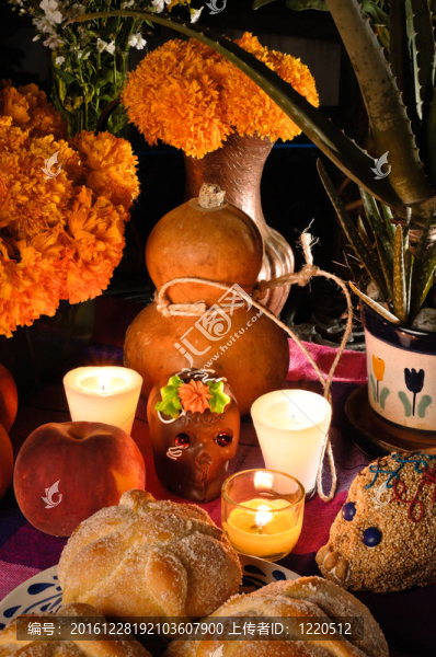 墨西哥的亡靈節(jié)祭壇（Dia,de,Muertos）