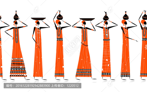 有著少數(shù)民族婦女；為您設計無縫背景