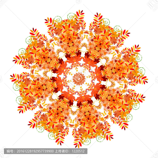 花卉圖案為您設(shè)計(jì)；秋季概念