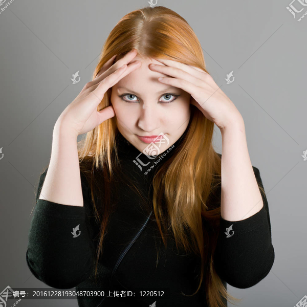 美麗女孩的畫像