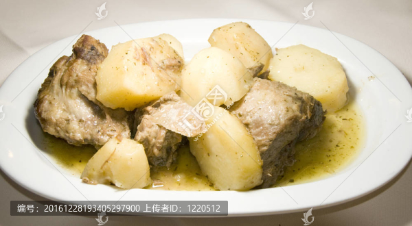 希臘菜羊肉土豆檸檬醬