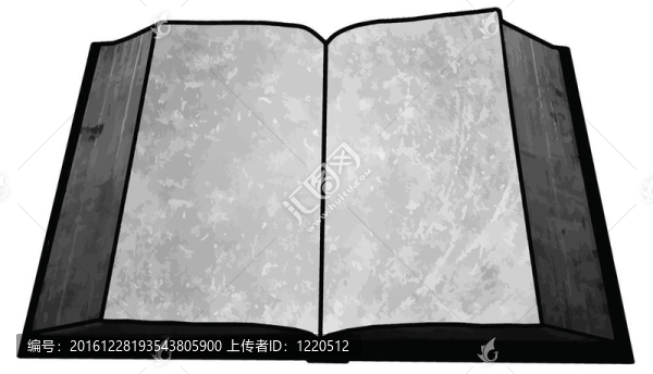 黑白空書(shū)空白圖片