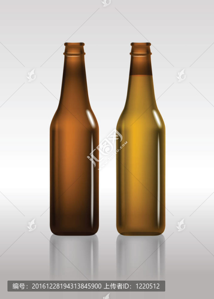 滿空的棕色啤酒瓶