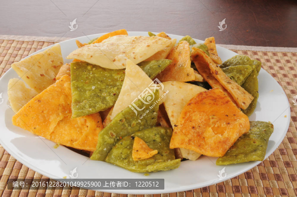 玉米脆片點心盤