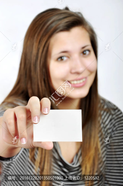 帶名片的女人