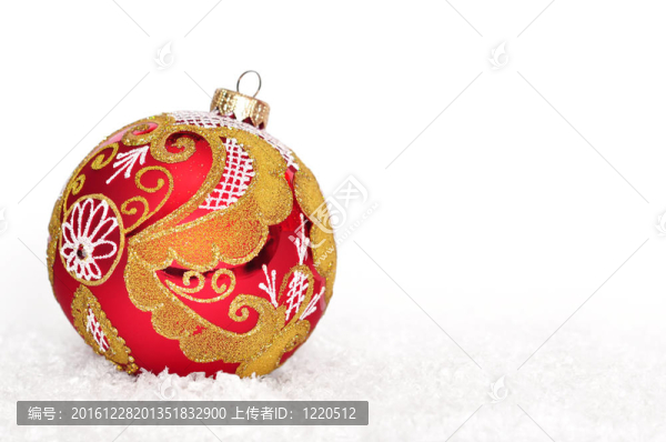 紅色的圣誕球