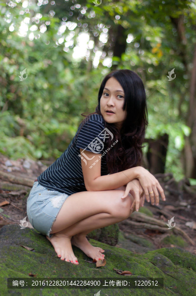 亞洲泰國森林美女