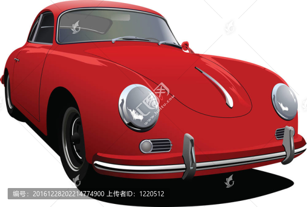 紅色轎車轎車上路。