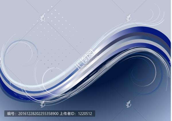 在灰藍(lán)色的波浪和漩渦