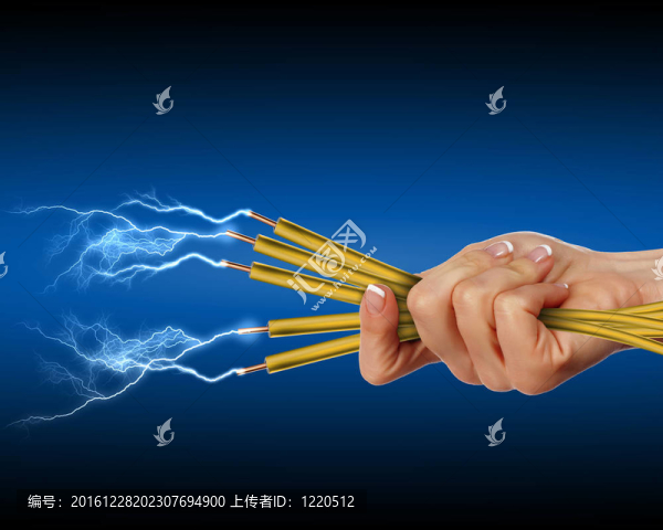 隨著電力sparkls電線