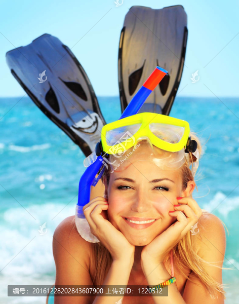 海灘上的夏日樂趣