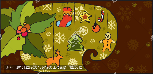 圣誕節(jié)玩具的背景