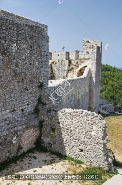 Monte,Sant,Angelo城堡。普利亞。意大利.