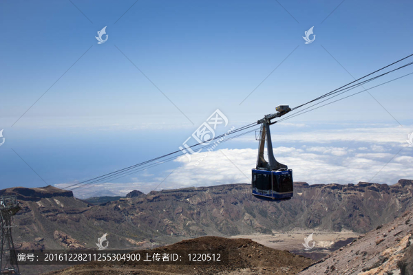 纜車去泰德峰；特內(nèi)里費；加那利群島